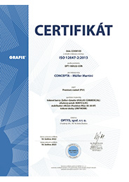 Zertifikat ISO 12647–2:2013 CZ